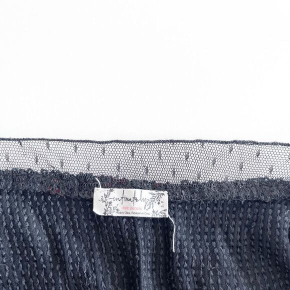 Free People Intimately Women Sassy Cami Sexy Tank Top V Neckline Mesh Black S - Picture 4 of 7